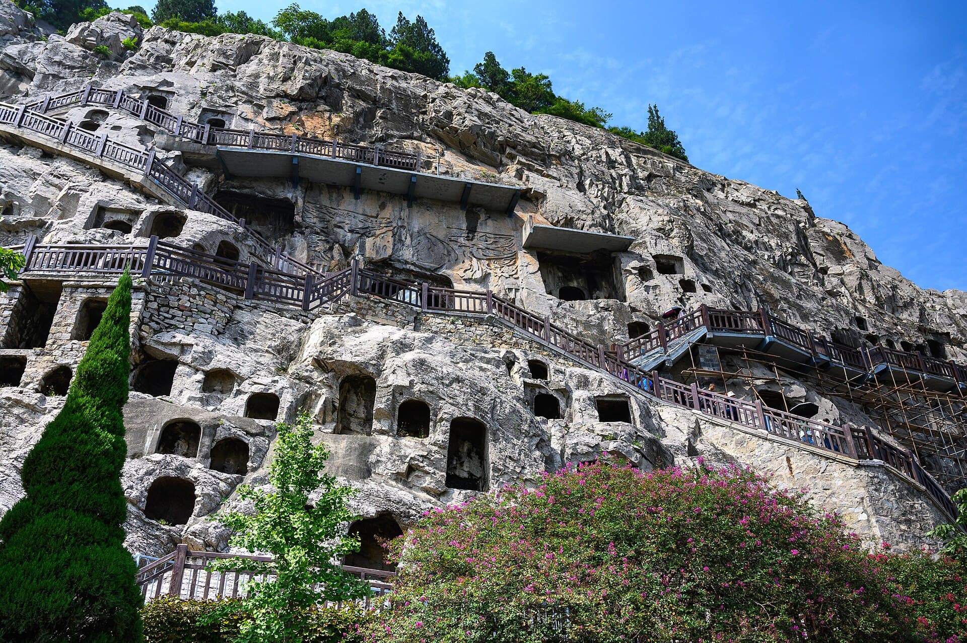 Buddhist carvings at the Longmen Grottoes near Luoyang